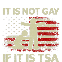 It Is Not Gay If It Is TSA Security Vintage USA Flag Sweatshirt Cinch Pack Bag