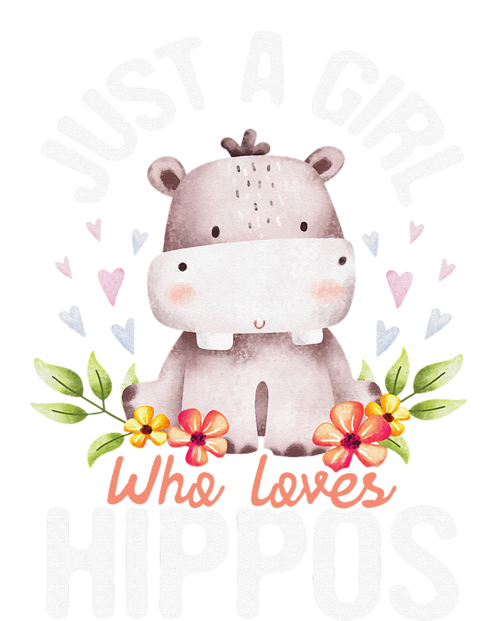 Just A Who Loves Hippos Hippopotamus Hippo Lover Grommeted Golf Towel