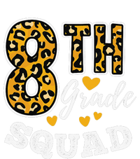 Leopard Print Eighth Grade Teacher 8th Grade Squad Women's Tri-Blend 3/4-Sleeve Raglan Shirt