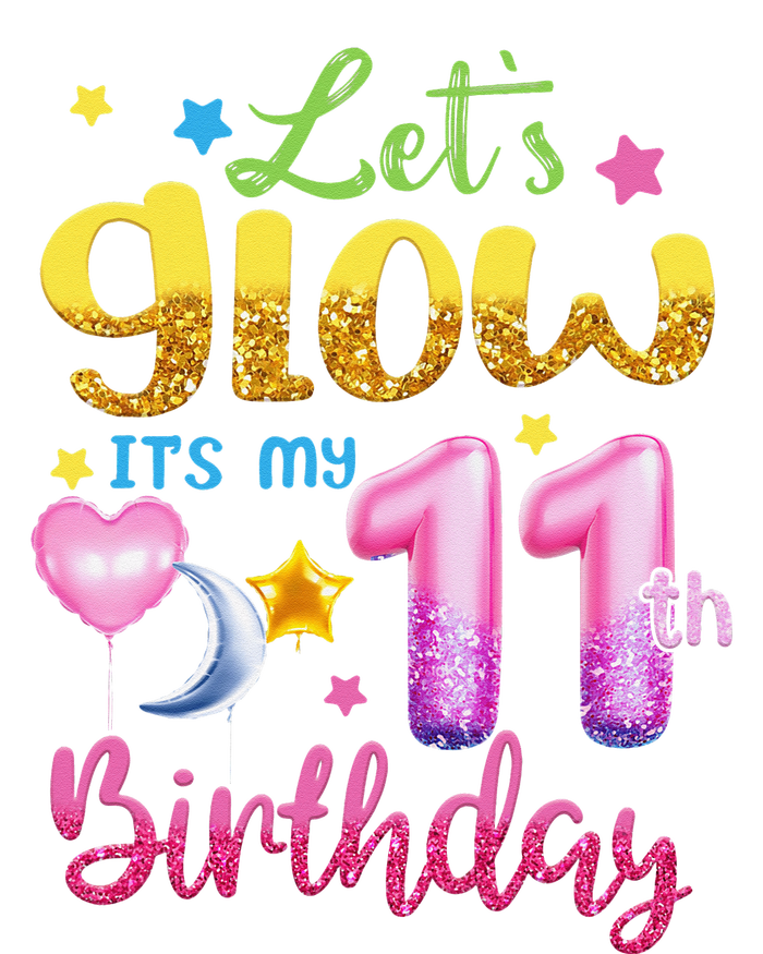 Let's Glow It's My 11th Birthday 11 Years Old Toddler Sweatshirt