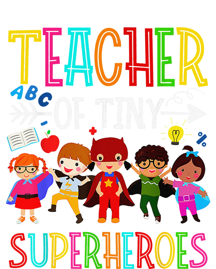 Kindergarten Prek Teacher of Tiny Superheroes Back to School T-Shirt