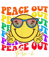 Peace Out PreK PreK Graduation Smile Retro Face Kids Tie-Dye T-Shirt