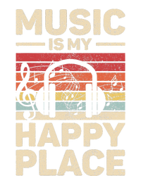 Music Is My Happy Place Musician Outfit EDM Music Lovers DJ Women's Strappy Tank