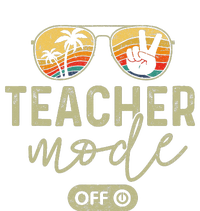 Teacher Mode Off Sunglasses Retro Sunset Summer Vacation T-Shirt