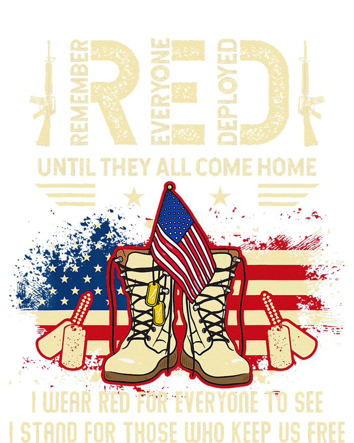 Red Friday Until They Come Home My Soldier US Flag Military T-Shirt