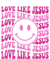 Retro Love Like Jesus Happy Face Aesthetic T-Shirt