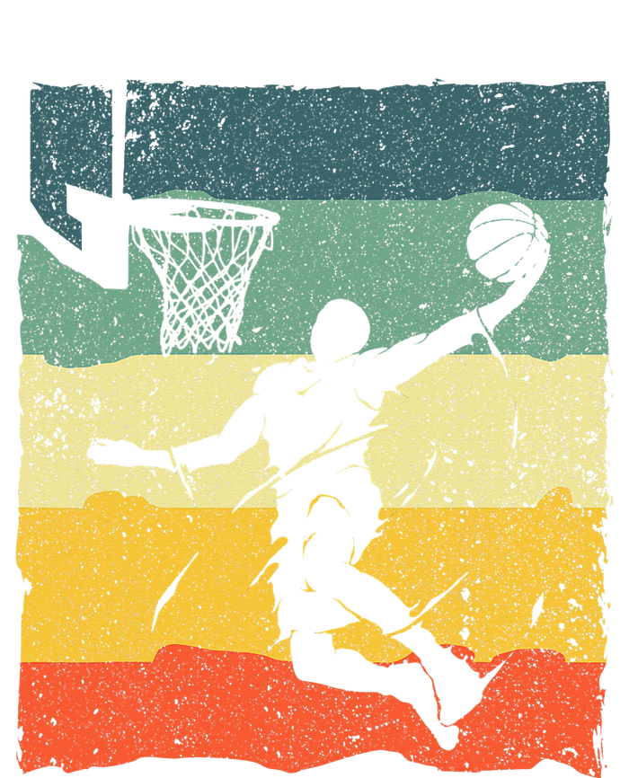 Cool Basketball Art For Men Women Vintage Basketball Player Women's Racerback Cropped Tank