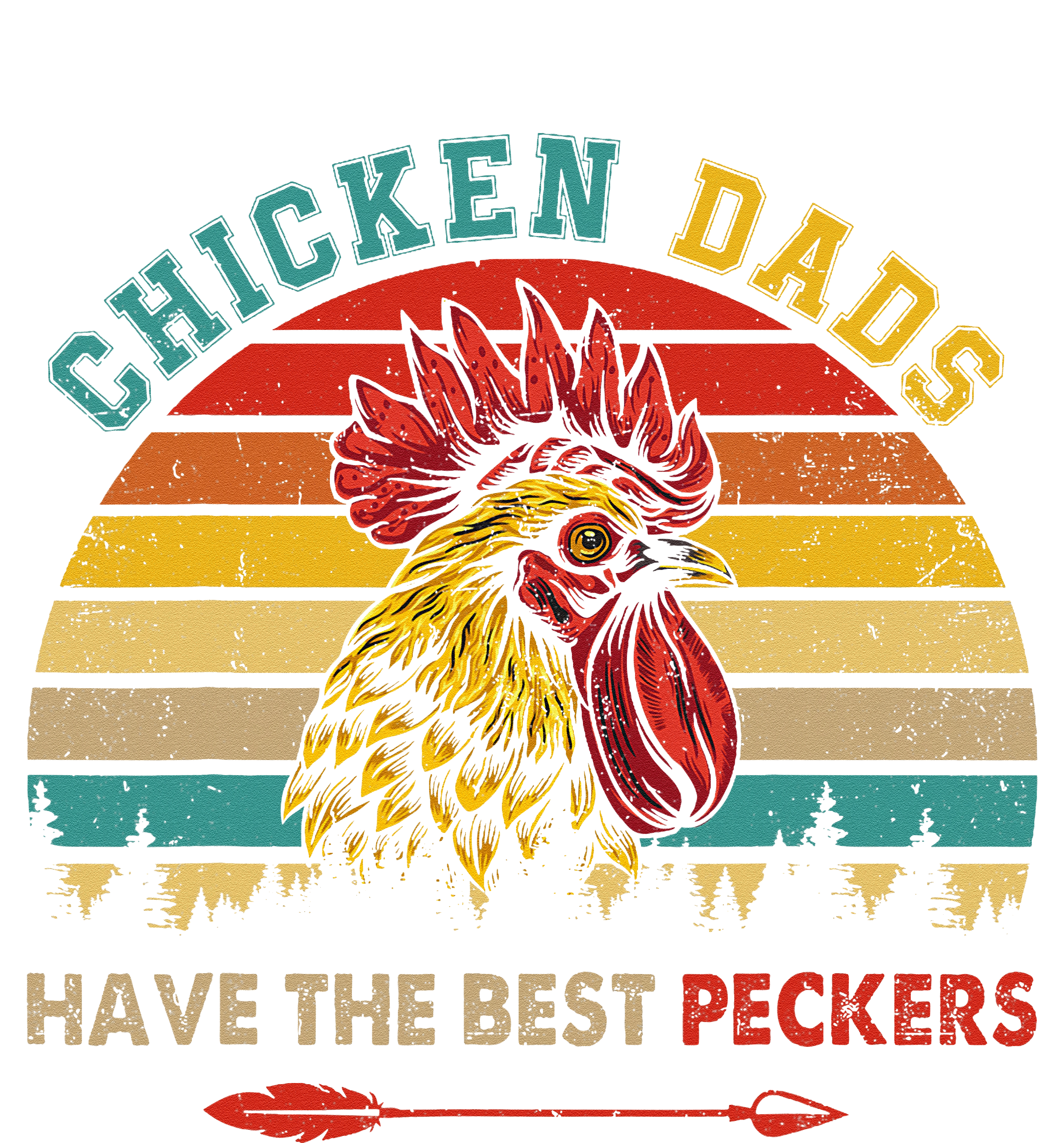 Vintage Retro Chicken Dads Have The Best Peckers Farmer Flexfit Unipanel Trucker Cap