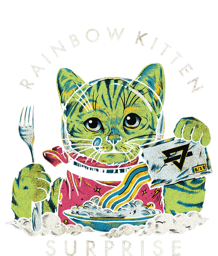 Vintage Rainbow Kitten Surprise Youth Performance Sprint T-Shirt