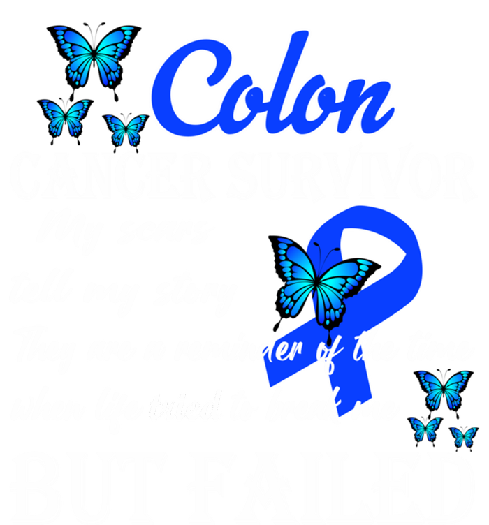 Colon Cancer Survivor My Scars Tell My Story Kids Long Sleeve Shirt