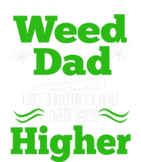 Weed Dad Like A Regular Dad Only Way Higher Fathers Day Gift T-Shirt