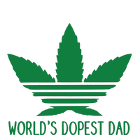 Weed World's Dope Dad Funny Weed Cannabis Leaf Father's Day Gift T-Shirt