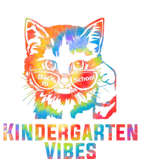 Kindergarten Vibes Back To School Cat Kitty Girl Tie Dye Gift T-Shirt