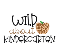 Wild About Kindergarten Leopard School Grade Teacher Gift Mousepad