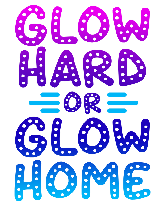 Glow Hard Or Glow Home Party Ceramic Tree Ornament