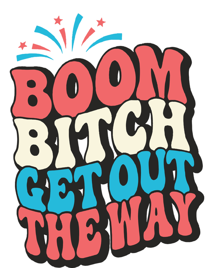 Fireworks 4th Of July Boom Bitch Get Out The Way Performance Fleece Hoodie