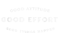 Good Attitude Good Effort Good Things Happen Valucap Bio-Washed Visor