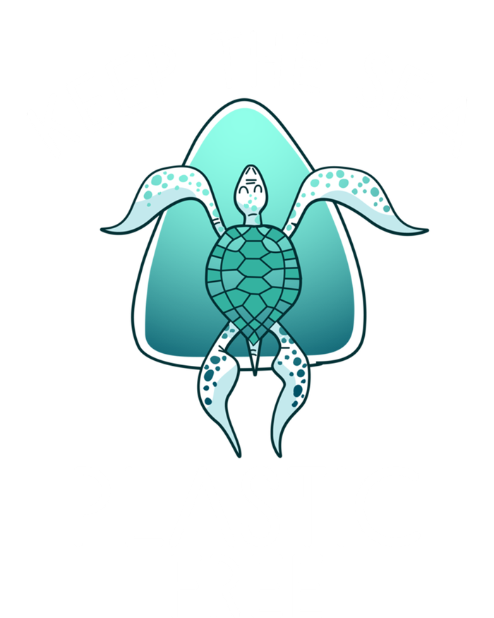 Keep The Sea Plastic Free Sea Turtle Activist Marine Life Cool Gift Women's V-Neck T-Shirt