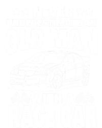 Never Underestimate An Old With A Race Car Dad Gift Kids Long Sleeve Shirt