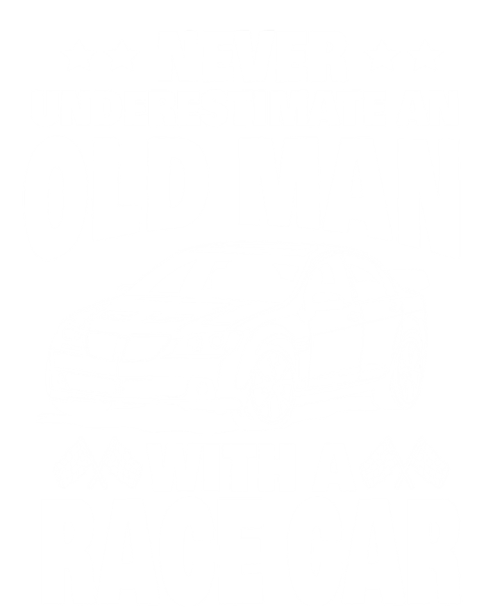 Never Underestimate An Old With A Race Car Dad Gift Kids Long Sleeve Shirt