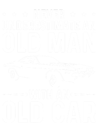 Never Underestimate An Old With An Old Car Classic Car Great Gift Women's Tri-Blend 3/4-Sleeve Raglan Shirt