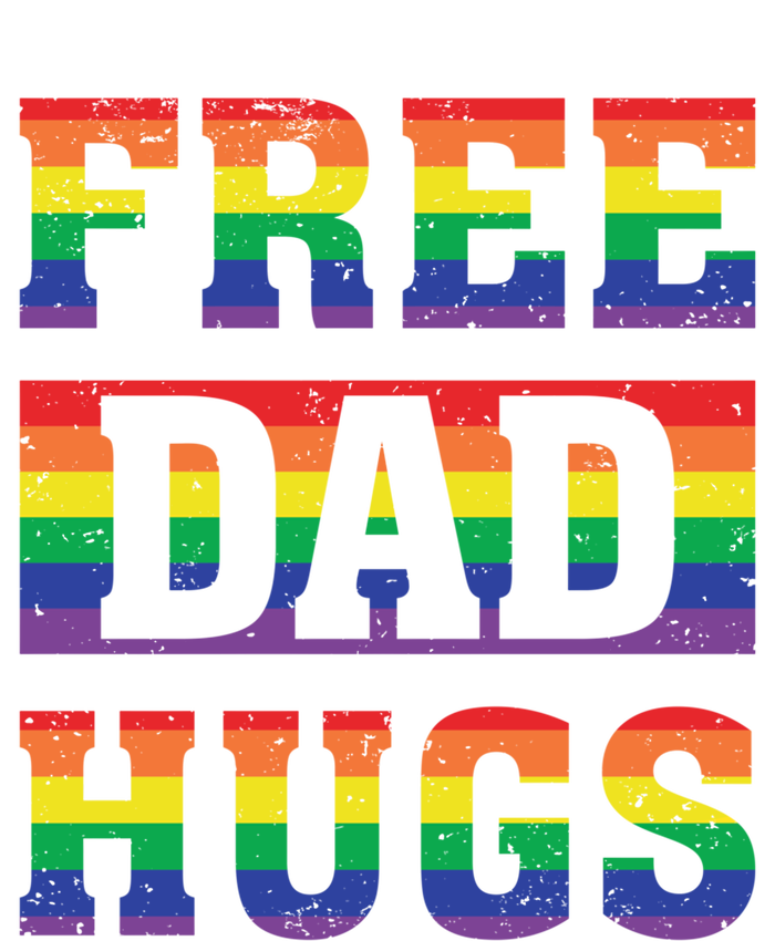 Lgbt Pride Rainbow Free Dad Hugs Fathers Day Gift Tote Bag