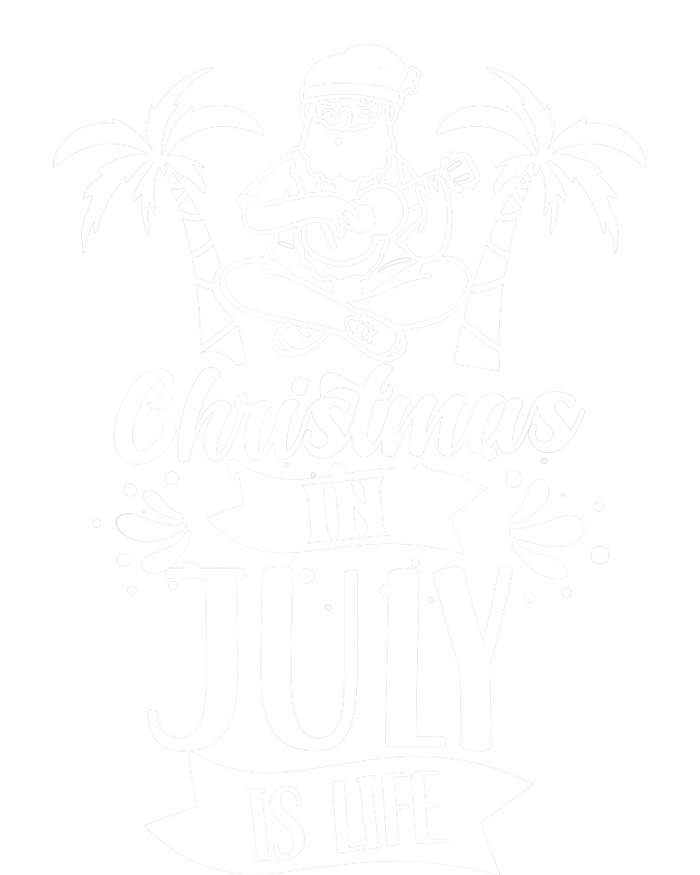 Christmas In July Is Life Summer Humor Santa Sarcastic Grommeted Golf Towel