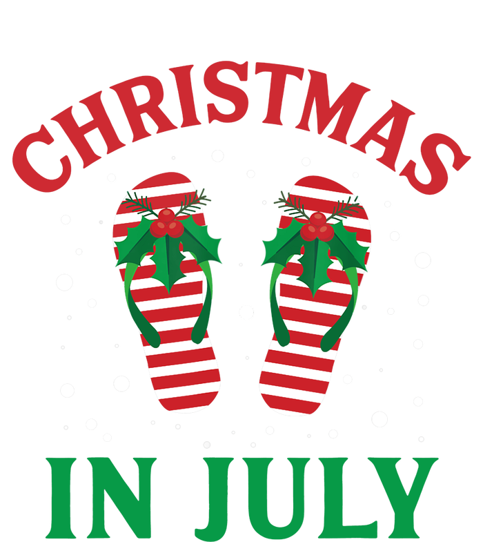 Christmas in July Flip Flops Funny Beach Summer Premium T-Shirt