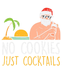 No Cookies Just Cocktails Santa Beach Christmas In July Xmas Coaster