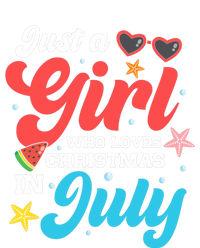 Funny Summer Just A Girl Who Loves Christmas In July Kids Long Sleeve Shirt