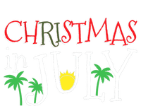 Christmas in July Merry Christmas Summer Funny Santa Womens Funnel Neck Pullover Hood