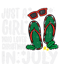 Just A Girl Who Loves Christmas In July Xmas Summer Wo T-Shirt