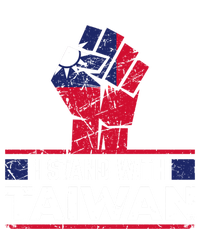 Raised Fist I Stand With Taiwan Vintage Cool Gift Valucap Bio-Washed Visor