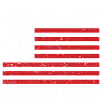 One Nation Under God American Flag Cross Usa Patriate Gift Button