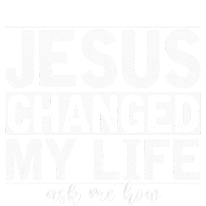 Jesus Changed My Life Asked Me How Christ Devotee Jesus Dry Zone Grid Polo