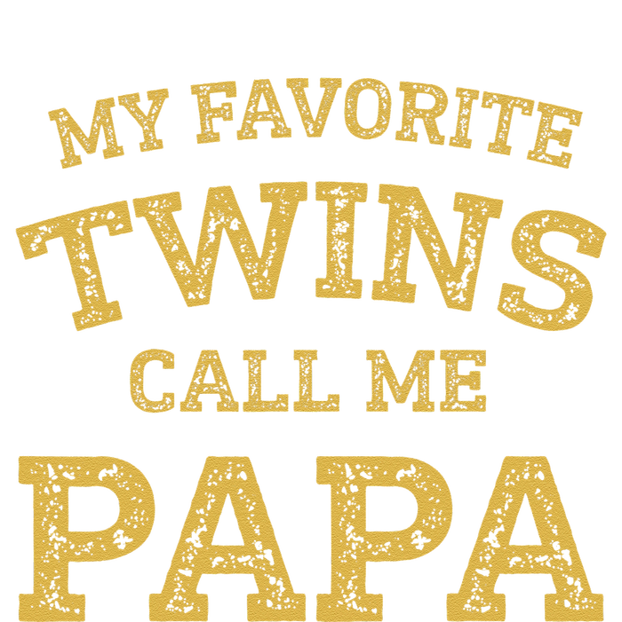 Vintage My Favorite Twins Call Me Papa Grandpa Of Twins T-Shirt