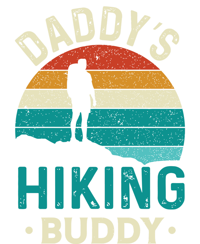 Daddys Hiking Buddy Vintage Mountains Campfire Fathers Gift T-Shirt