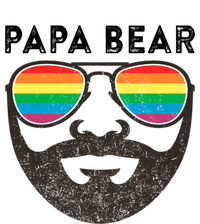 Papa Bear Bearded Gay Rainbow Sunglasses Lgbtq Pride Cute Gift T-Shirt