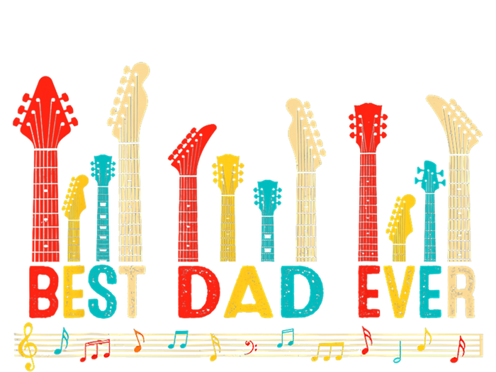 Best Dad Ever Daddy Guitar Vintage Lover Guitar Fathers Day USA-Made Snowflake Beanie