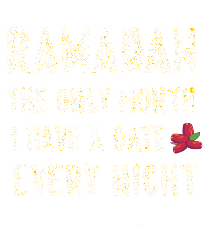 Ramadan The Only Month I Have A Date Every Night Funny Quote Cute Gift Pom Pom 12in Knit Beanie