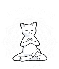 Pawsitive Vibes Positivity Meditation Lotus Dala Yoga Cat Gift Short Acrylic Beanie