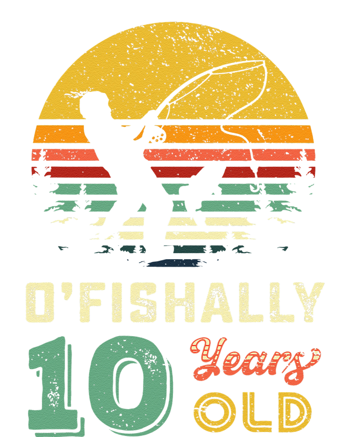 10 Years Old Fishing Gift 10 Yo Ten Year Old 10th Birthday Kids T-Shirt