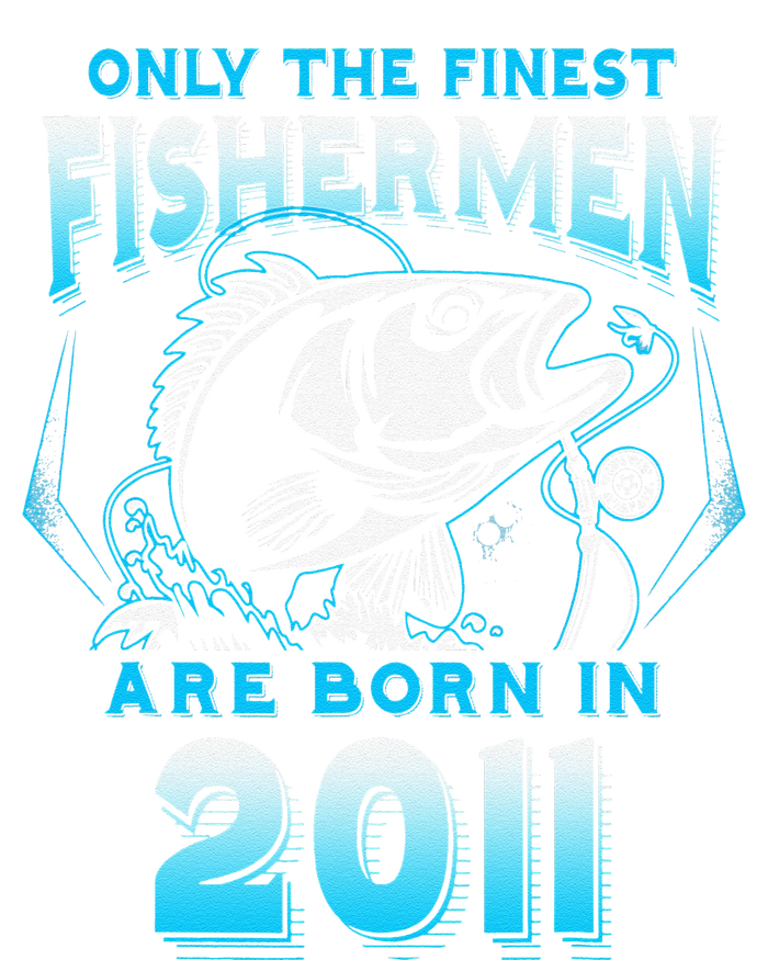 10th Birthday 10 Years Old Funny Fishing Since 2011 Kids Hoodie