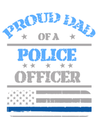 Proud Dad Father Of A Police Officer Law Enforcet Gift Sustainable Beanie