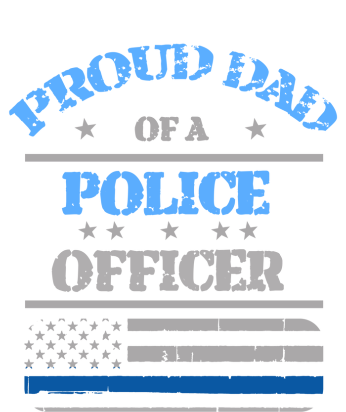 Proud Dad Father Of A Police Officer Law Enforcet Gift Sustainable Beanie