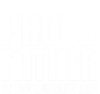 Proud Father Of Two Dumbass Gift Fathers Day Gift Dad Gift Women's Tri-Blend 3/4-Sleeve Raglan Shirt