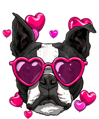 Boston Terrier Valentines Day Heart Dog Lover Adult ChromaSoft Performance T-Shirt