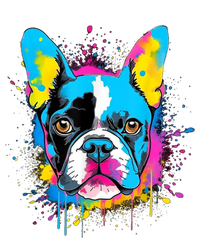 Colorful Pop Art Boston Terrier Lover Portrait Performance Fleece Hoodie