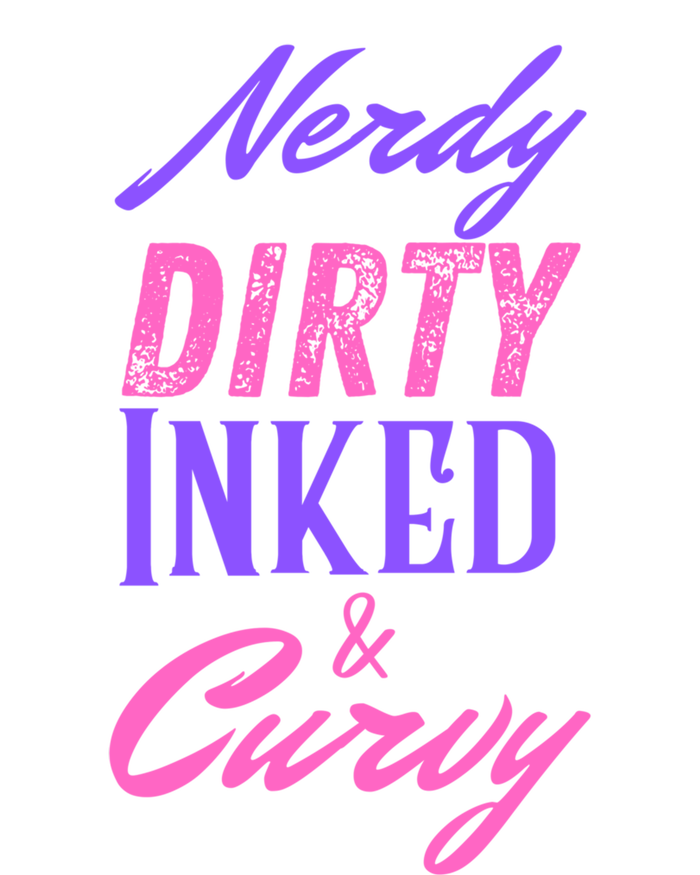 Reading Lovers Tattoo Design Nerdy Dirty Inked And Curvy Gift T-Shirt