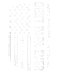 Best Papa Ever Us American Vintage Flag For Grandpa Fathers Day T-Shirt